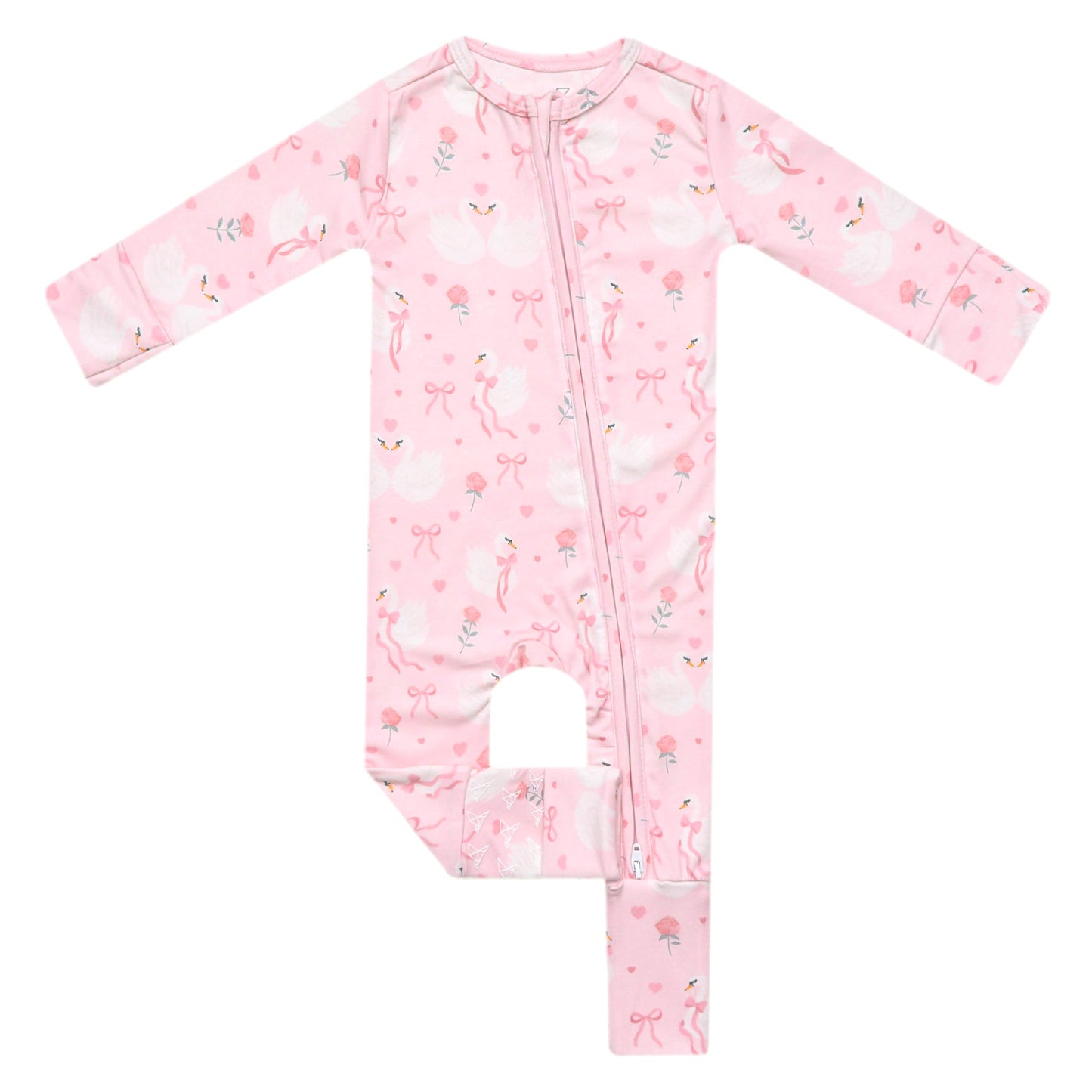 Convertible Zip-Up Footie Pajama - Adelia